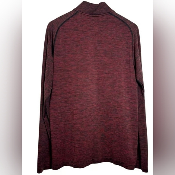Men's Lululemon Maroon Quarter-Zip Pullover - Picture 3 of 5